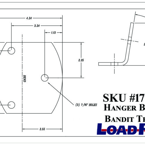 CROSSBAR HANGER BRACKET BANDIT TRAILERS Load Rite Trailers