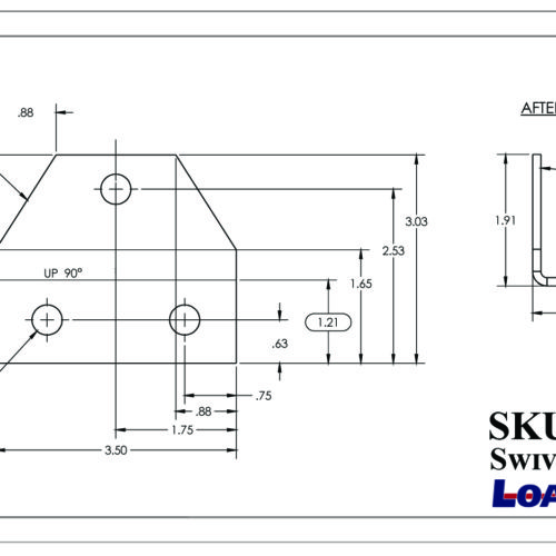 SWIVEL BUNK BRACKET - LD | Load Rite Trailers